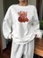 Premium Oversize Kesim Uzun Kollu Baskılı Sweatshirt 1