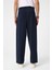 Lacivert Yüksel Bel Relax Fit Pileli Erkek Pantolon 4