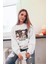 Premium Oversize Kesim Uzun Kollu Baskılı Sweatshirt 1
