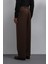Kahve Relax Fit Baggy Pilili Erkek Pantolon 5