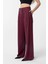 Bordo Çift Pilili Kadın Pantolon 1