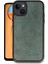 iPhone 15 Kılıf Aras Deri Kapak - Koyu Yeşil - BRF15140-7346 1