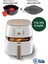 Geniş Hazneli 7,3 Litre Airfryer ve Fritöz, Yıkanabilir Sepetli, Beyaz 1