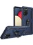 Samsung Galaxy A03S Kılıf Sofya Yüzüklü Silikon Kapak - Lacivert - BRF19335-2963 2