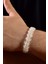 Kristal Quartz Özel Kesim Doğal Taş Unisex Bileklik 2