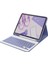 iPad 10.2 (9.nesil) Kılıf KC01 Smart Klavyeli Tablet Kılıfı - Derin Mor - BRF14719-4399 1