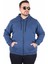 Büyük Beden Unisex Kapüşonlu 3ip Sweat 11701 Indıgo 1