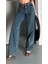 Baggy Kar Yıkama Yeşil Tint Jeans Pantolon D2007 1