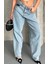 Baggy Kar Yıkama Buz Mavi Jeans Pantolon D2007 1