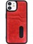 iPhone 11 Kılıf Sara Kartvizitli Deri Kılıf - Kırmızı - BRF19112-9663 2