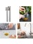 4 Lü Set, Idealısk Rende 2'li Çırpıcı Seti Frk Koncıs Çelik Sarımsak Ezici Un Eleği Kontef 3
