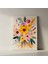 Sıcak Renkler Çiçek Buketi Soyut Tablo 2