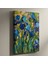 Parmak Boyası Iris Çiçekleri Yağlıboya Tablosu 1