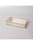 Laveta 20X12X3,5 cm Dekoratif Tepsi Gold 1