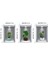 Nessiworld 3D Çiçek Vazo Duvar Sticker 3 Lü Set Gri Fon 2