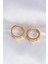 316L Çelik Gold Renk Model Halka Küpe - Lisinya 2