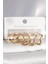 316L Çelik Gold Renk Yıldız Halka Model Kadın Küpe Seti - TJ-BKP10392 1