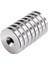 10 Adet 25X10/5X5,5 mm Neodyum Mıknatıs Havşa Delikli Magnet Vida Atılabilir N35 Nikel Paslanmaz 2