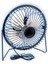 Masaüstü Metal Mini Fan Vantilatör USB Girişli 20 cm Çap (5224) 1
