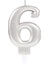 6 Rakam Mum Gümüş Renk - Lisinya 1
