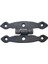 Antika Tarz Dekoratif Pirinç Dar Menteşe - 75X39 Mm, Oksit - Lisinya 1