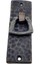 Antika Tarz Dekoratif Pirinç Dik Dövme Mobilya Kulbu - 90X31 Mm, Oksit - Lisinya 1
