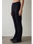 Siyah Sıcak Tutan Termal Etkili Flare (İspanyol Paça) Yüksek Bel Tayt 1