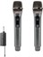 Kablosuz Çift Mikrofon 6.5 mm Siyah W1 1