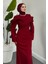 Lyra Pelerinli Balık Abiye Bordo 3