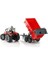 Massey Ferguson 7480 Traktör ve Römork Yüksek Kalite Oyuncak 1:16 Ölçekli Kırmızı 5