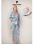 Kadın Modal Kutulu 3 Parça Sabahlık & Pijama Takımı 1