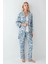 Kadın Modal Kutulu 3 Parça Sabahlık & Pijama Takımı 3