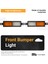 2pcs 12V 30 LED Araba Kamyonu Boğa Çubuğu Işık Bullbar Ön Tampon Işık Ön Gösterge Lambası Sinyal Ampul Römork (Yurt Dışından) 4