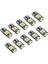 10PCS W5W T10 LED Ampuller 4014 26SMD Araba Iç Kubbe Çatı Lambası Plakası Sinyal Lambası Kuyruk Kutusu Ampuller 12V Beyaz Işık (Yurt Dışından) 2