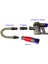 Tozlama Fırçası Dyson V7 V8 V8 V10 V11 V15 V6 Serisi Vakum Aksesarları Tetik Kilidi ile Esnek Uzatma Hortumu (Yurt Dışından) 3