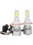 (2 Paket) H13 / 9008 LED Far Ampulü (Yakın ve Uzak) C6 Dönüşüm Kiti, 72W 8500LM 6500K Soğut (Yurt Dışından) 1