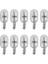 Araba T10 12V 5W 168 194 W5W Halojen Ampul Gösterim Kümesi Gösterge Gösterge Lambası Okuma Işıkları, 10 Paket Sıcak Beyaz (Yurt Dışından) 1