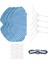 Rowenta Tefal Explorer Serie Için 60 RG7447 RG7455 RG7455 RG7447WH Robot Vakumları Ana Yan Fırça Hepa Filtre Mop Kumaşları-B (Yurt Dışından) 2