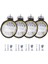 4x LED Çalışma Işık Pods Yuvarlak Amber Nokta Combo Işık Amber Sis Lambası Jeep Off Road Suv (Yurt Dışından) 4