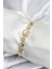 Pirinç Vıp Seri Gold Renk Zirkon Taşlı Model Kadın Bileklik TG27BB7940 1
