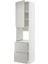 Fırın Boy Dolabı, Havstorp Açık Gri, 60X60X240 cm 1