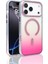 Apple Iphone 17 Pro Max Kılıf Magsafe Şarj Özellikli Transparan Renk Geçişli Lopard Toros Kapak 1