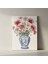 Çini Vazoda Haşhaş ve Papatya Buketi Tablosu 2
