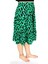 Yeşil Leopar Viskon Kumaş Midi Boy Kadın Şort Etek 2