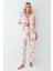 Kadın Desenli Modal Sabahlık & Pijama Takımı Kutulu Set 3