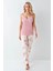 Kadın Desenli Modal Sabahlık & Pijama Takımı Kutulu Set 4