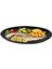 Diwali Friends Time Siyah 6'lı Oval Kayık 33 Cm.yemek & Servis & Barbekü Tabağı. 1