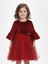 Kız Çocuk Elbise Noellik Kadife Kumaş 1
