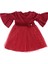 Kız Çocuk Elbise Noellik Kadife Kumaş 2