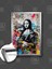 Monalisa Banksy Mona Lisa Leonardo Da Vinci Grafitti Sokak Sanatı Çerçeveli Dikey Kanvas Tablo 1